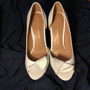 White pumps